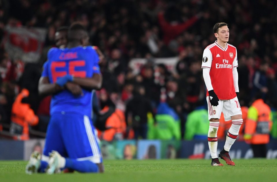  Ozil struggled to make an impact in the Arsenal midfield