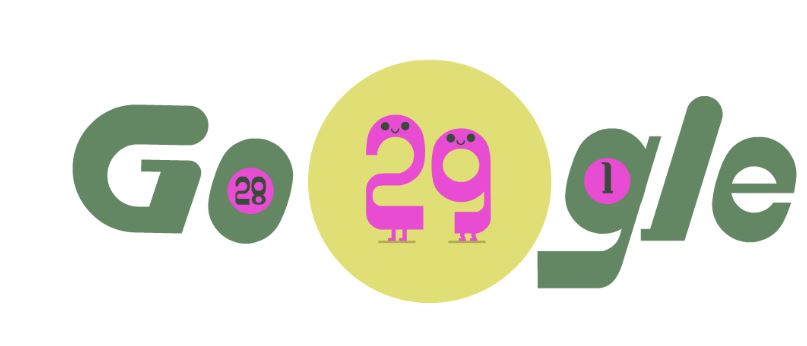  Google Doodle's 2020 Leap Day logo