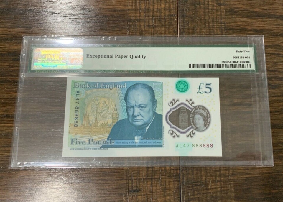  Check to see if your note has an eye-grabbing serial number like this