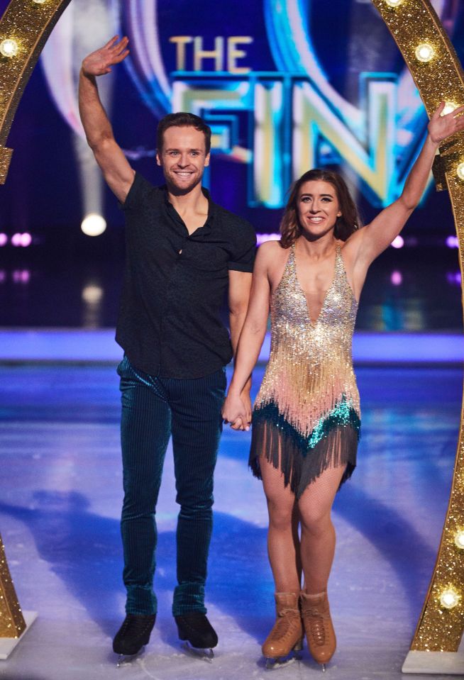 Libby Clegg with Dancing On Ice partner Mark Hanretty as they finished in third spot