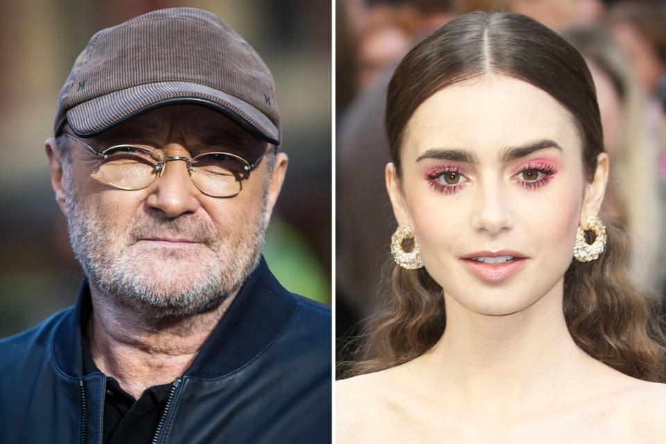  Phil Collins and Lily Collins are father and daughter