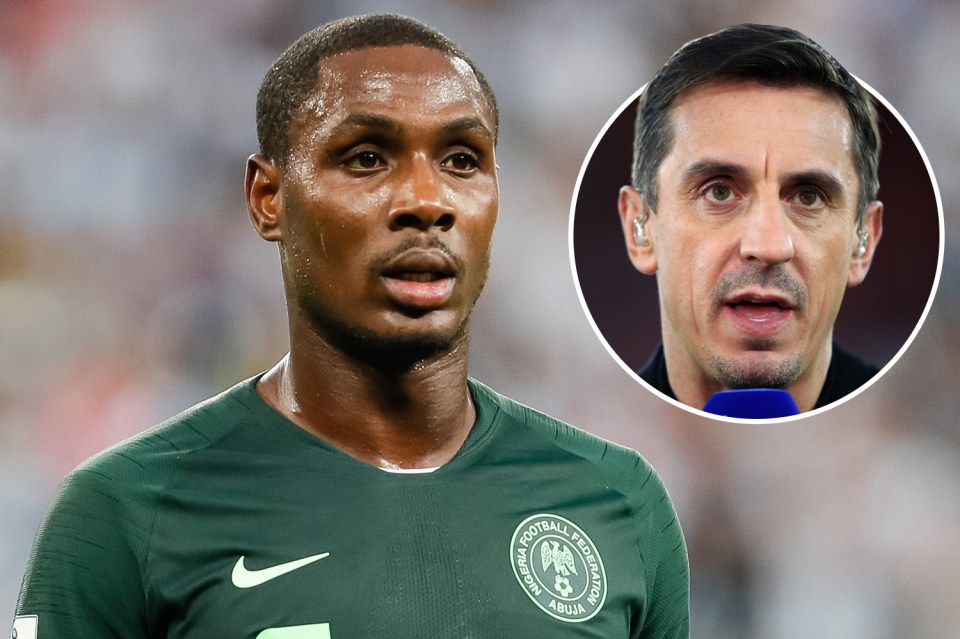  Gary Neville has criticised United's transfer policy after the Red Devils scrambled to recruit Odion Ighalo