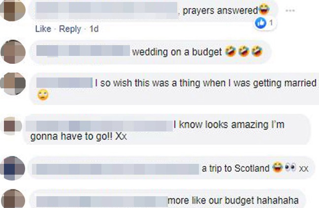 Brides are planning trips to Scotland, where the bridal section has been spotted