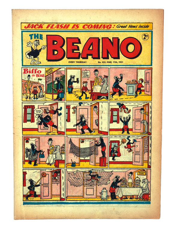  Beano number 452 marks the first appearance of Dennis the Menace