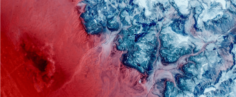  This view of Hail Province, Saudi Arabia, was captured from space