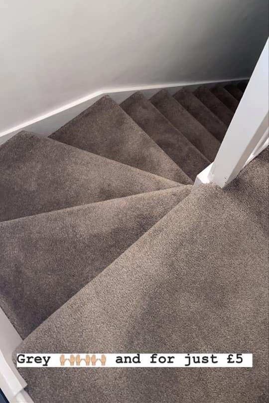 A woman has revealed how she changed the colour of her stairs to a chic grey for just £5