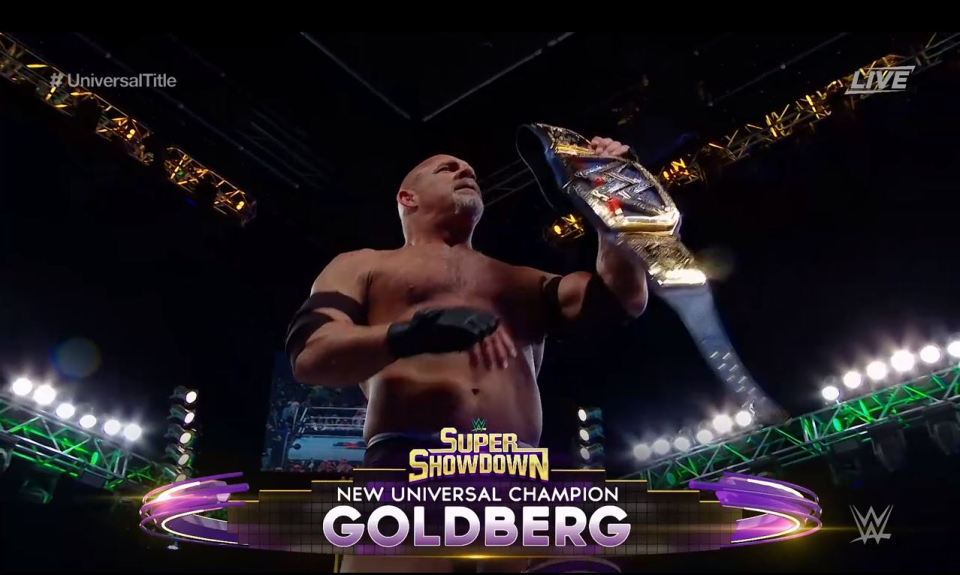  WWE fans were left raging after Goldberg became new Universal Champion at Super ShowDown