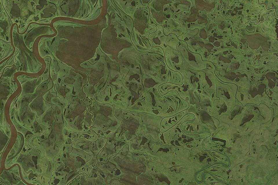  Shuryshkarsky District, Russia – a Google Earth view captured from space