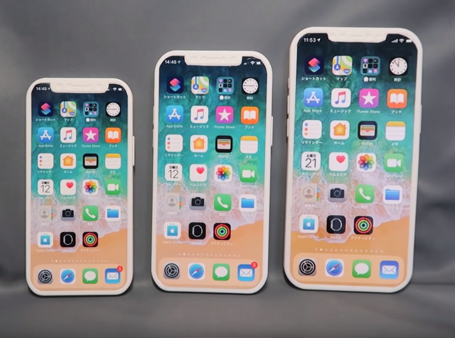  Apple is preparing to launch three new iPhone models (moulds pictured) according to recent leaks