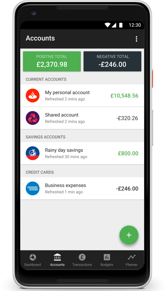  The app uses open banking so you can see all of your bank accounts in one place