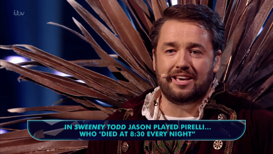  Jason Manford was revealed to be the Hedgehog