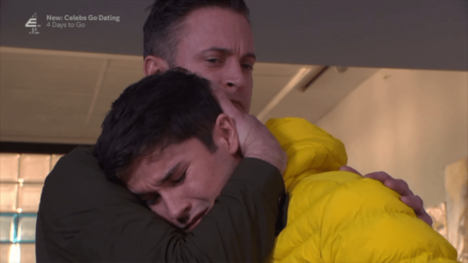  Ollie was left sobbing in his dad's arms after being forced to give up his newborn son