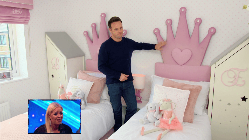  The couple's daughters have a princess themed room