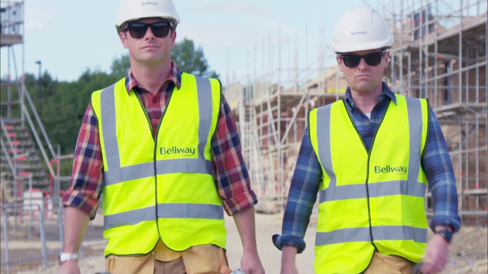  Ant and Dec were shown going to work on the site of the home