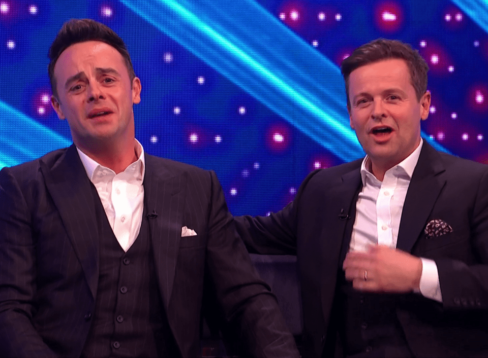  Ant also looked emotional after he and Dec handed over the keys