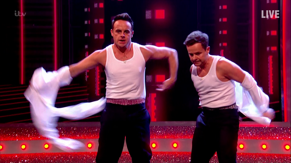  Ant and Dec left Saturday Night Takeaway fans in hysterics this evening after they stripped off during the Pussycat Dolls' X-rated performance