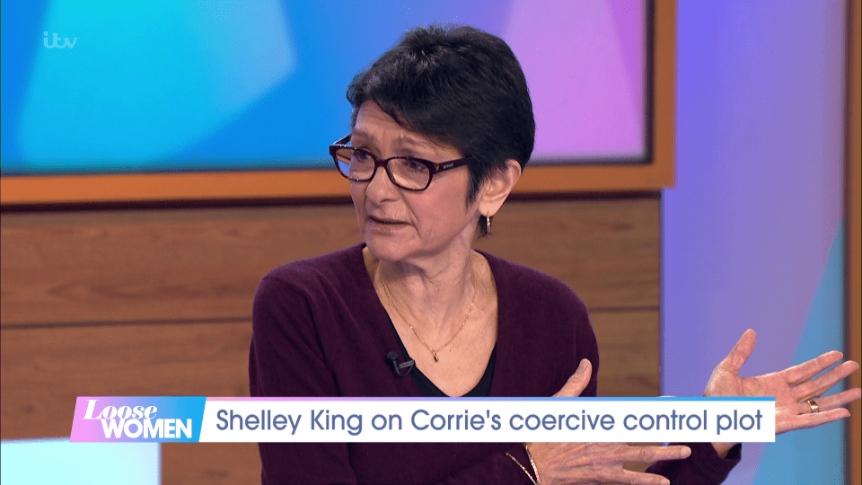  Coronation Street actress Shelley King appeared on Loose Women today to discuss the soap's coercive control storyline