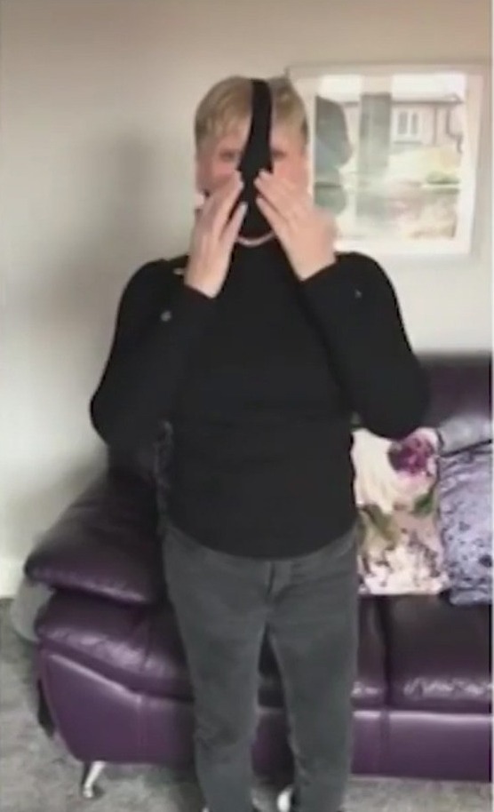 A hilarious video has seen a woman demonstrate how to use a thong in place of a medical mask during the coronavirus outbreak