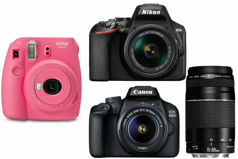  Instax, Nikon and Canon cameras are discounted