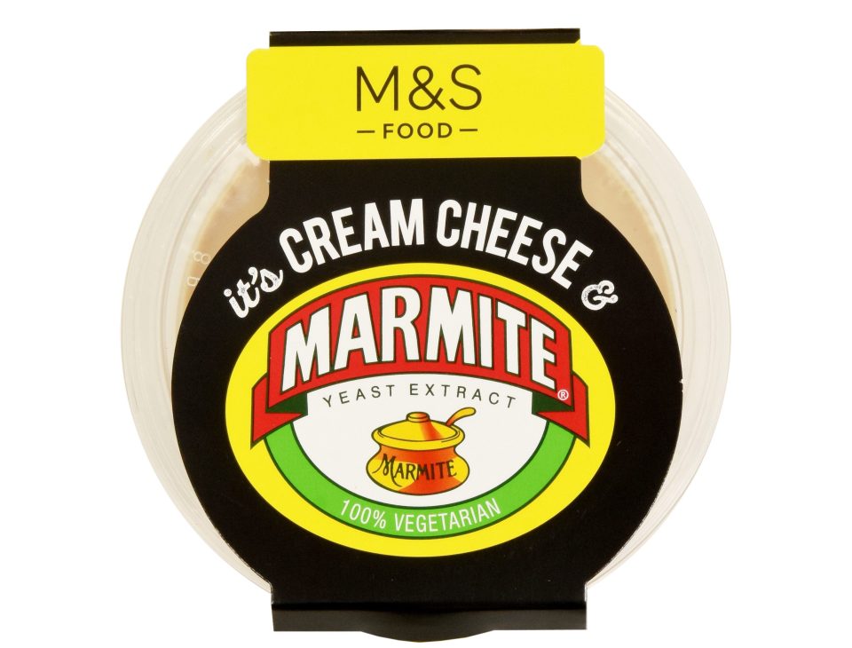  M&S is rolling out a Marmite cream cheese for £2.50 per 140g