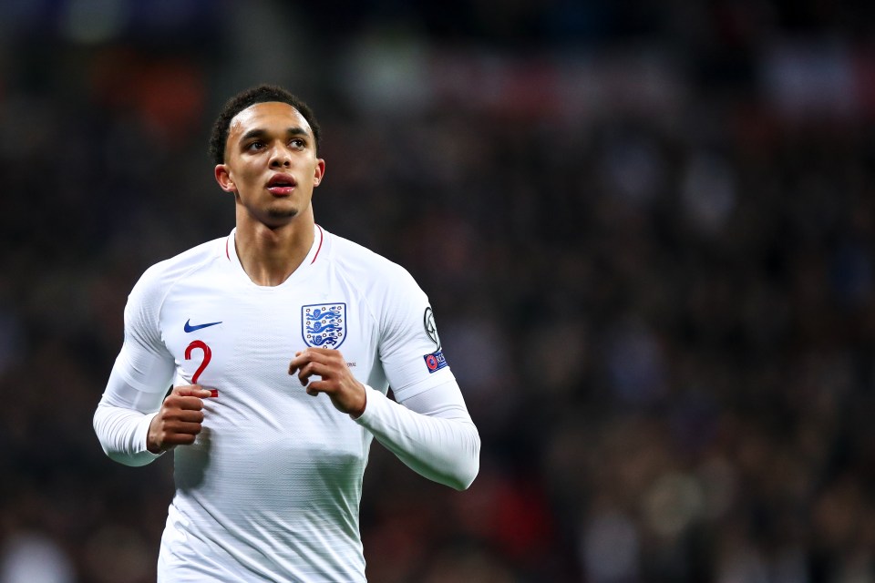  Trent Alexander-Arnold has emerged as England's first choice right-back