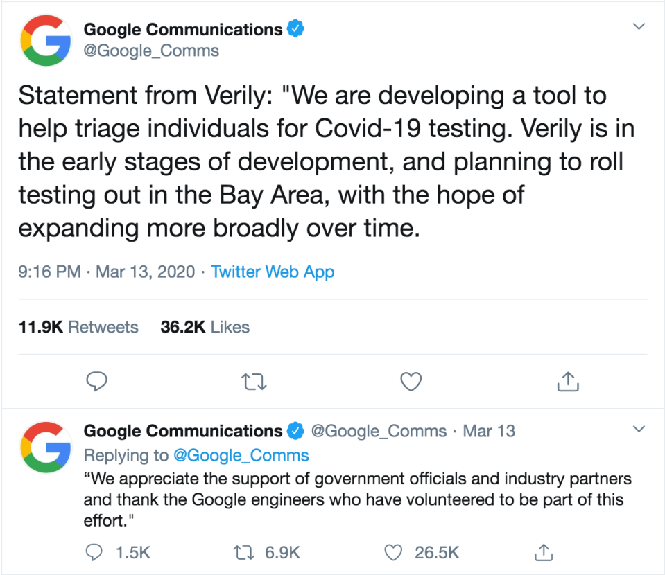  Google has been tweeting about its plans