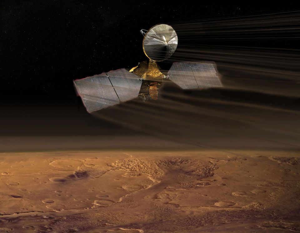  This is an artist's impression of the Mars Reconnaissance Orbiter