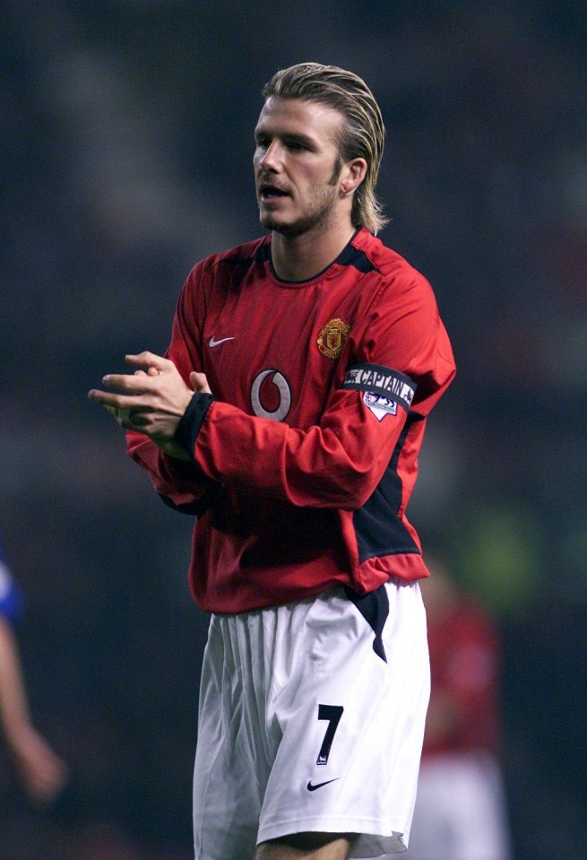  David Beckham graduated from No28 to No7