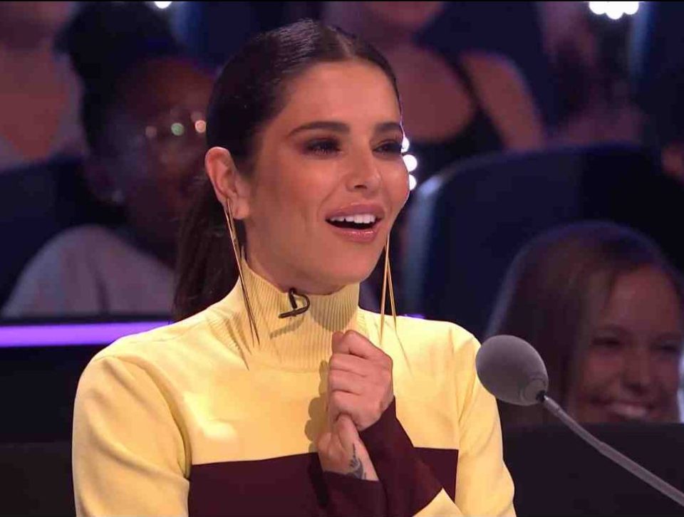  Cheryl was so excited she could barely pay attention to Kimberley's dance