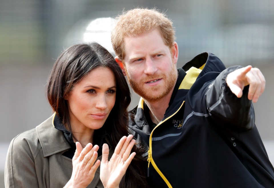 Prince Harry with Meghan at the Invictus Games Sydney 2018