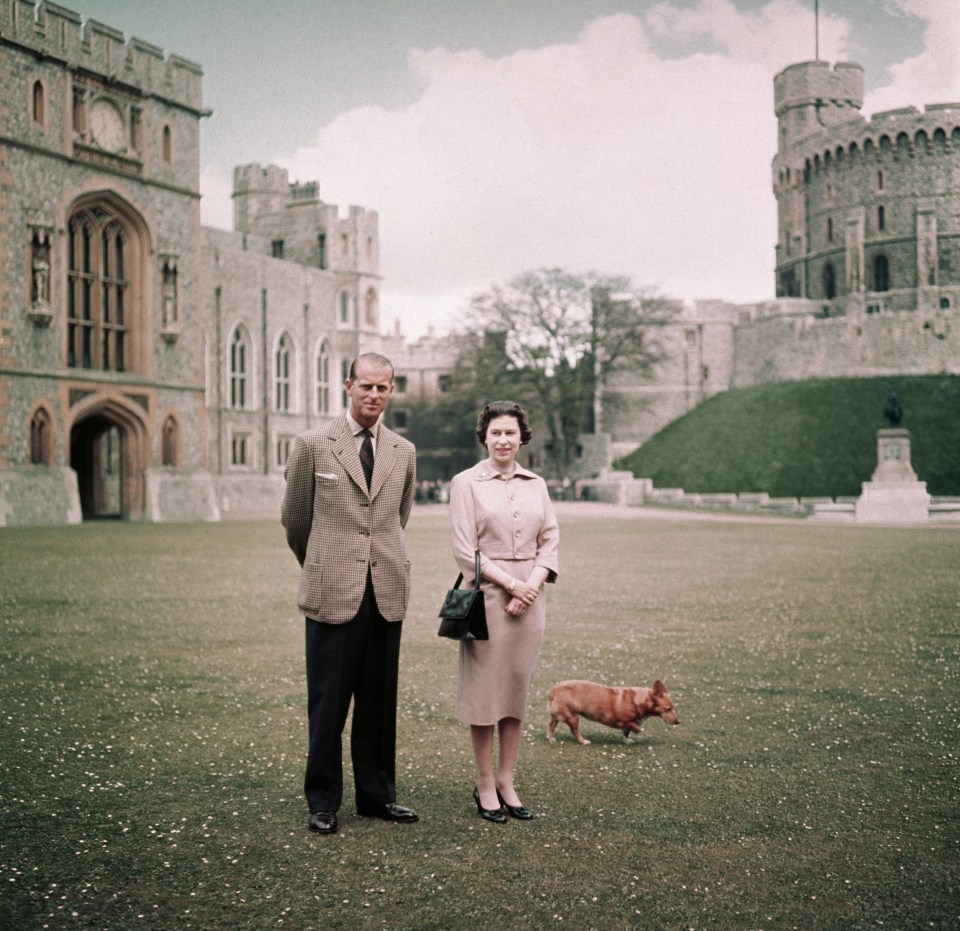 The Queen, pictured at Windsor Castle, was forced to sleep in its dungeons