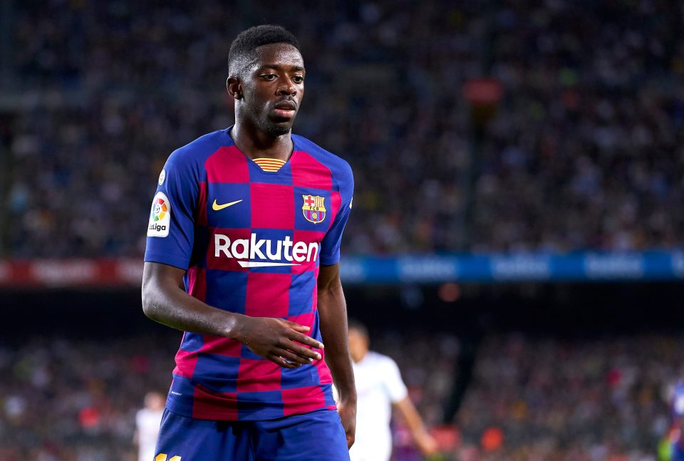  Barcelona winger Ousmane Dembele has been linked with a summer switch to Arsenal and Liverpool