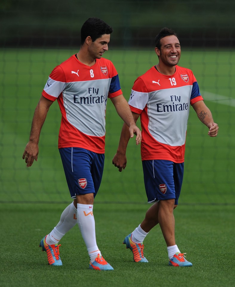  Arteta and Cazorla remain close friends