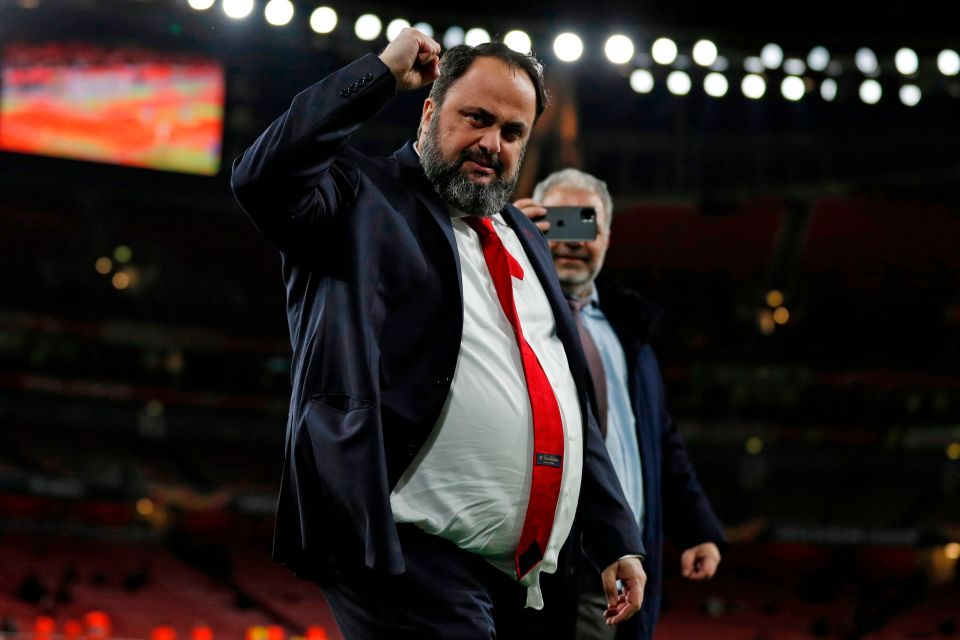  Evangelos Marinakis has sparked fear at a host of Premier League and Football League clubs after his coronavirus diagnosis