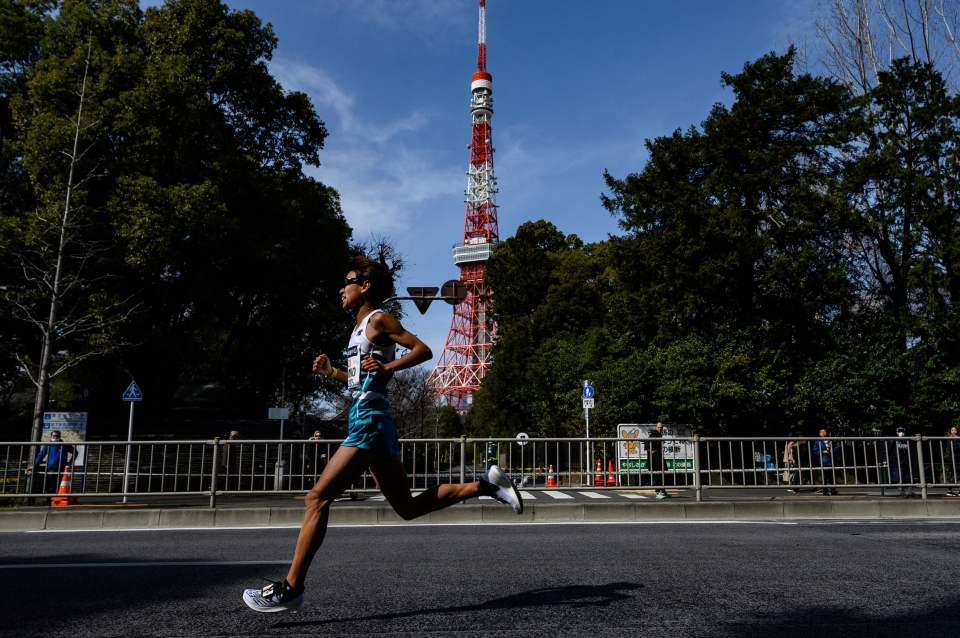  Tokyo Marathon runners often found themselves on empty streets