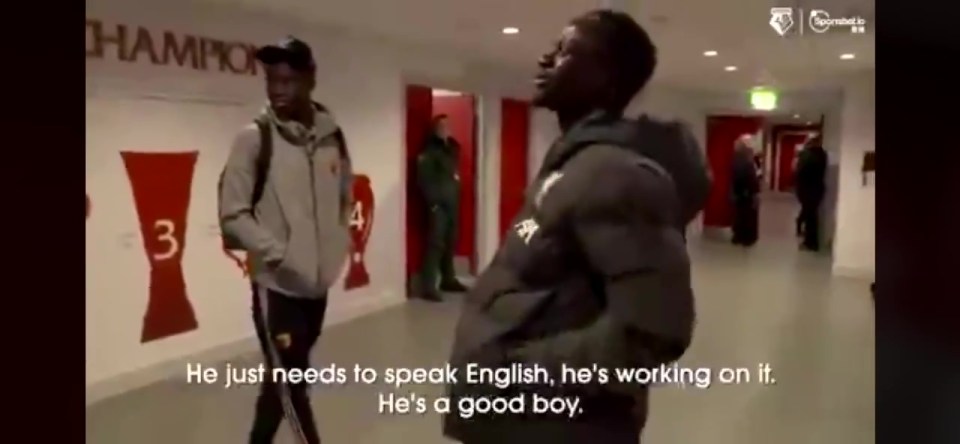  Sadio Mane was caught on camera talking about his international team-mate