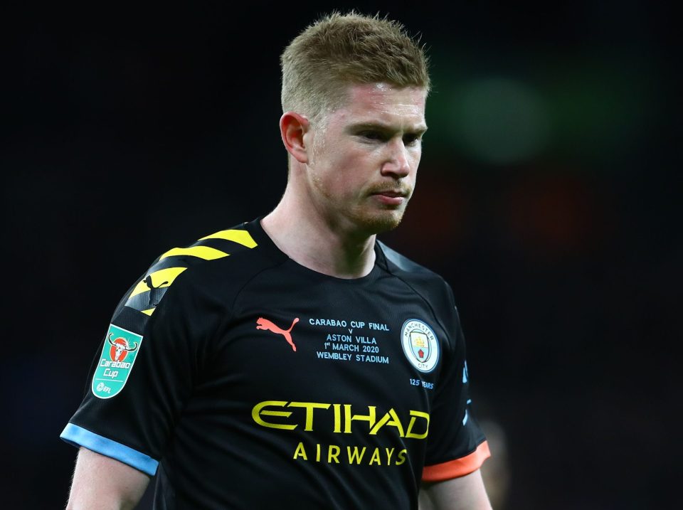  Kevin De Bruyne could miss the Manchester derby through injury