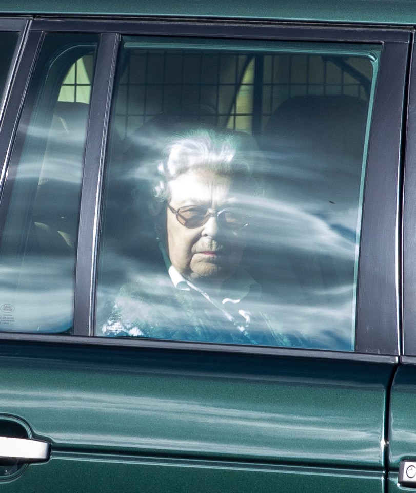 The Queens talks with Harry went on throughout the afternoon with only Her Majesty's dogs as witnesses