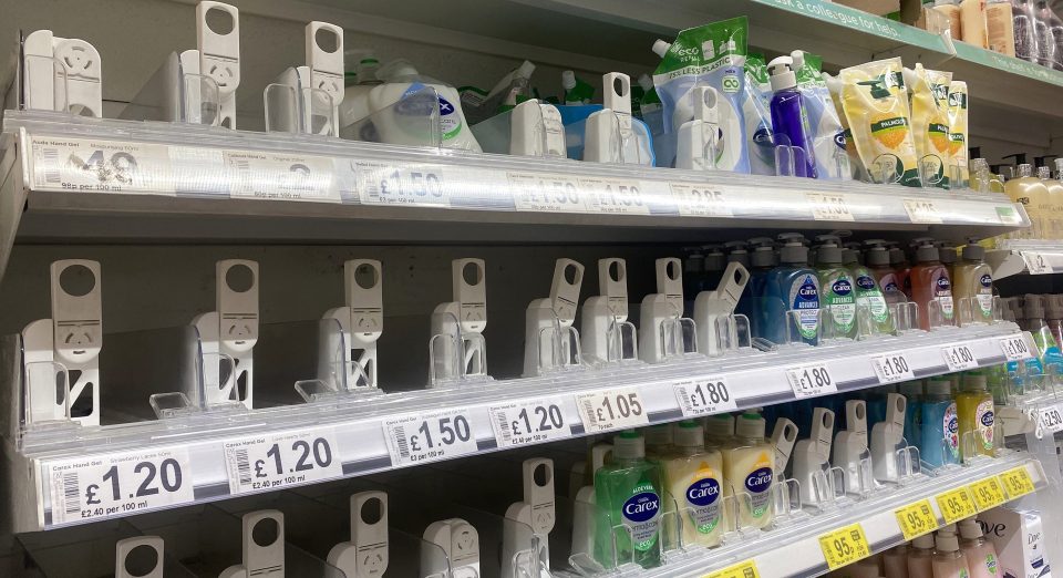  Asda in Weymouth is also running low of hand gel