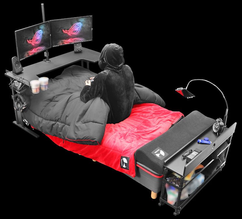  Gamers can now buy a 'gaming bed' if they can’t be bothered sitting up