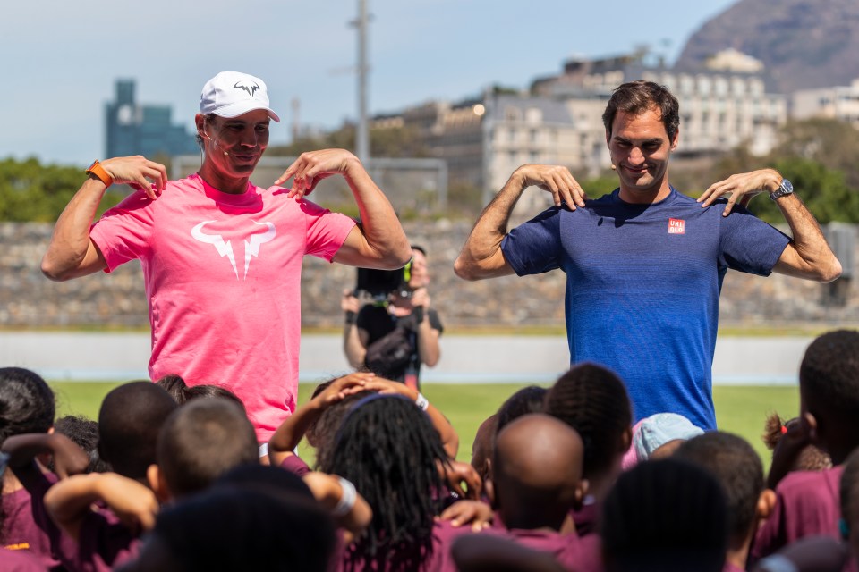  They headed to South Africa in February 2020 to play a charity match and took time to interact with a group of schoolchildren