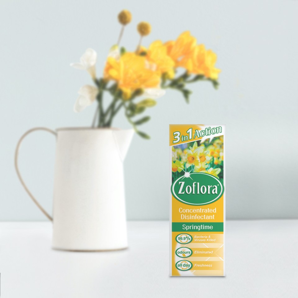 A bottle of the Springtime Zoflora costs just £1.48