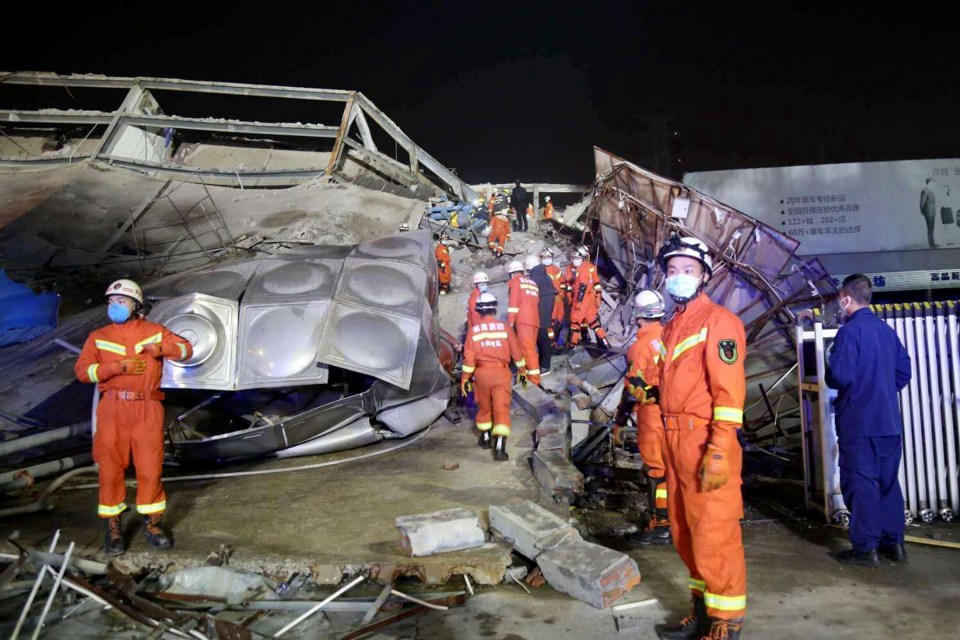  It is unclear what caused the collapse of the hotel in southeastern China