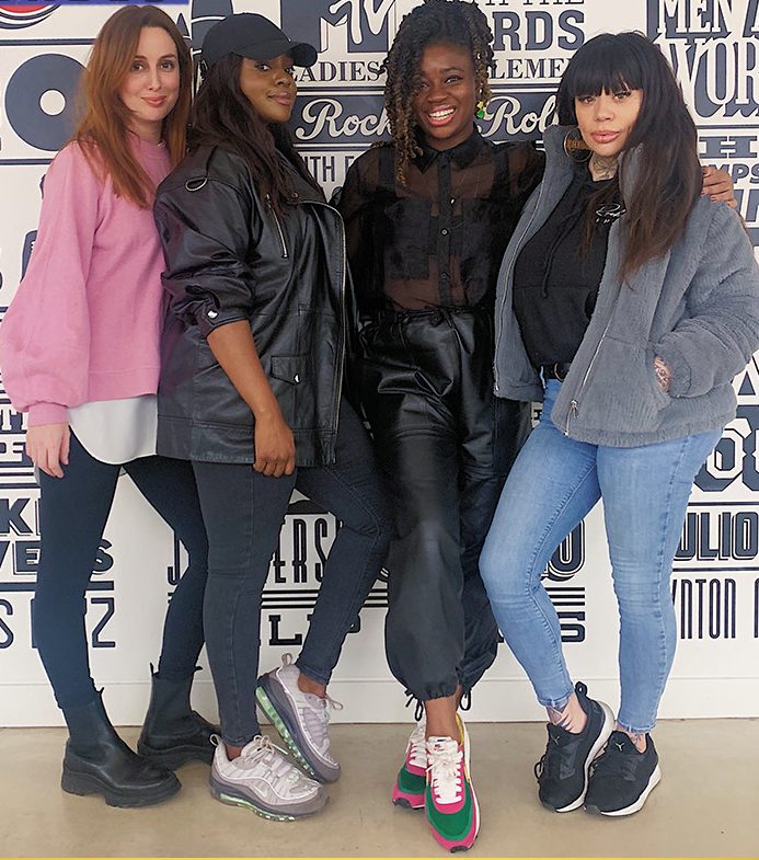  Mutya poses alongside Keisha Buchanan and Siobhan Donaghy ahead of their reunion