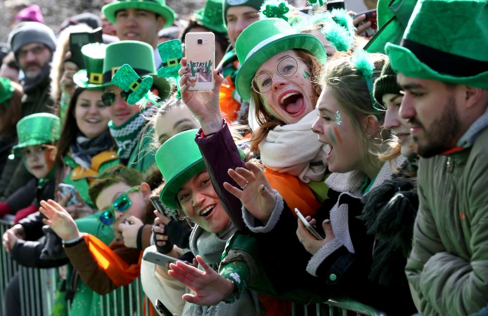 St Patrick's Day revellers in 2019