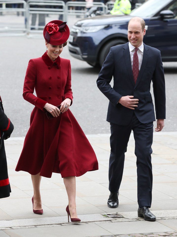 Prince William’s tie matched Kate’s dress