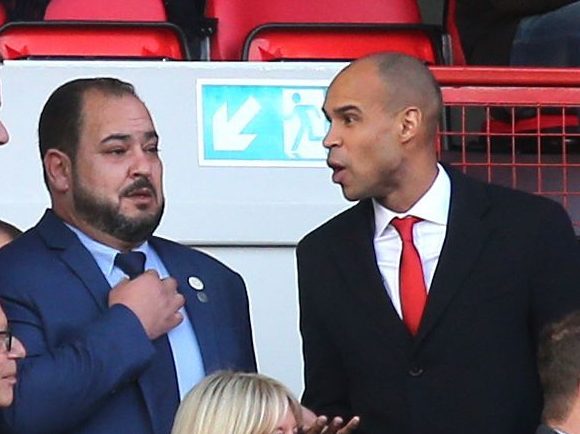  Charlton chairman Matt Southall (right) has been accused by owner Tahnoon Nimer of paying for a £12,000-a-month flat with club funds