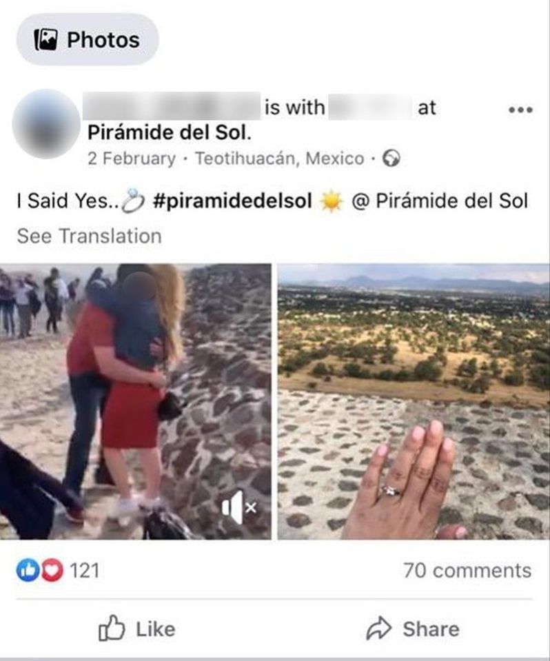 To her horror she realised he's got engaged the month before 