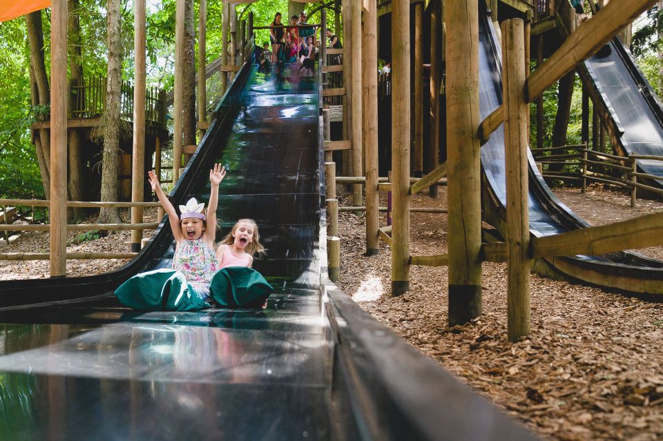  BeWILDerwood features 10 rides including slides and treetop walks