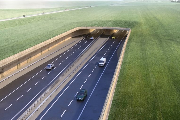  How the new dual A303 will look when the tunnel is built